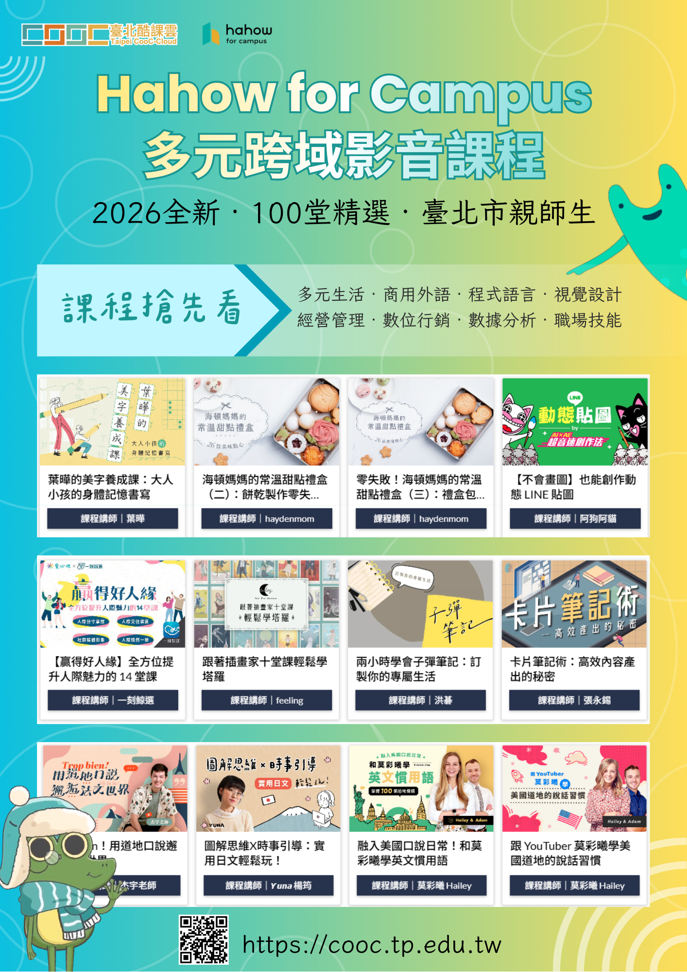 Hahow for Campus多元跨域課程